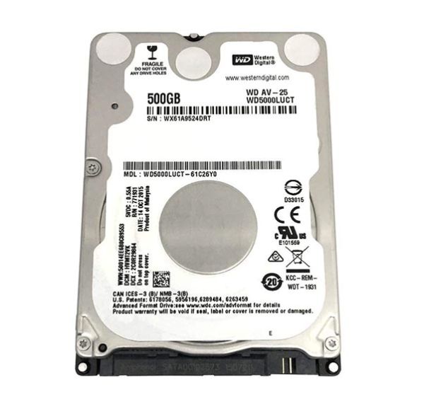 WD5000LUCT Western Digital AV-25 500GB 5400RPM SATA 3Gb/s 16MB Cache 2.5-inch Hard Drive