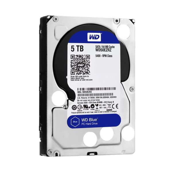 WD50EZRZ Western Digital Blue 5TB 5400RPM SATA 6Gb/s 64MB Cache 3.5-inch Hard Drive