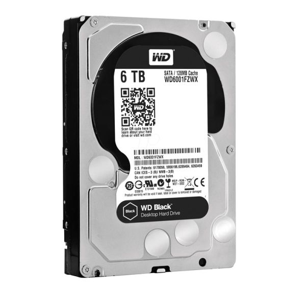 WD6001FZWX Western Digital Black 6TB 7200RPM SATA 6Gb/s 128MB Cache 3.5-inch Hard Drive