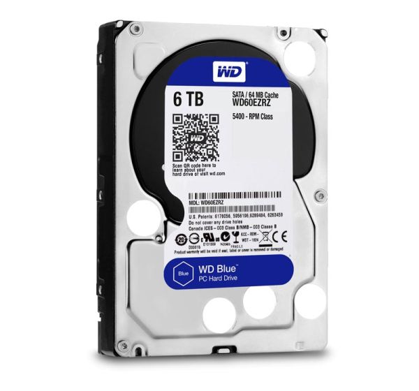 WD60EZRZ-00RWYB1 Western Digital Blue 6TB 5400RPM SATA 6Gb/s 64MB Cache 3.5-inch Hard Drive