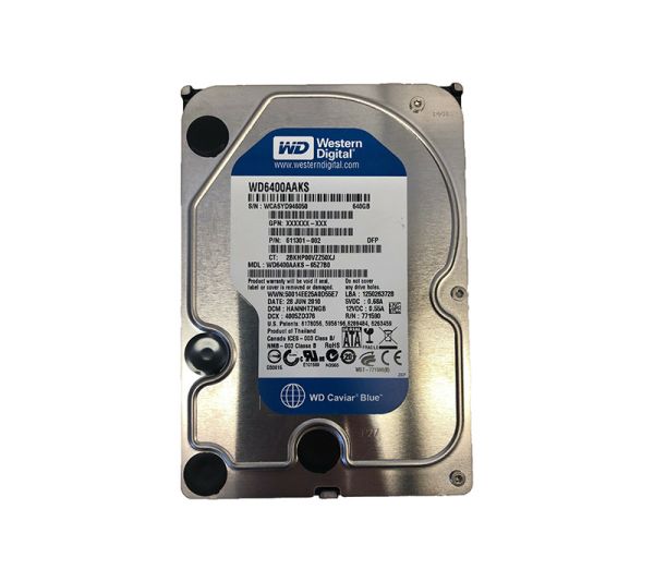 WD6400AAKS-65A7B2 Western Digital Caviar Blue 640GB 7200RPM SATA 3Gb/s 16MB Cache 3.5-inch Hard Drive