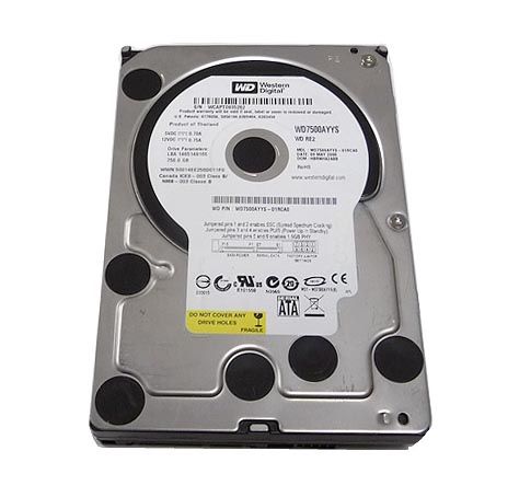 WD7500AYYS Western Digital RE2 750GB 7200RPM SATA 3Gb/s 16MB Cache 3.5-inch Hard Drive
