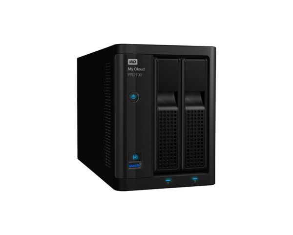 WDBBCL0040JBK-NESN Western Digital My Cloud Pro PR2100 2-bays 4TB (2 x 2TB) HDD 2-bay Gigabit Ethernet RAID 0/1 JBOD Desktop NAS System