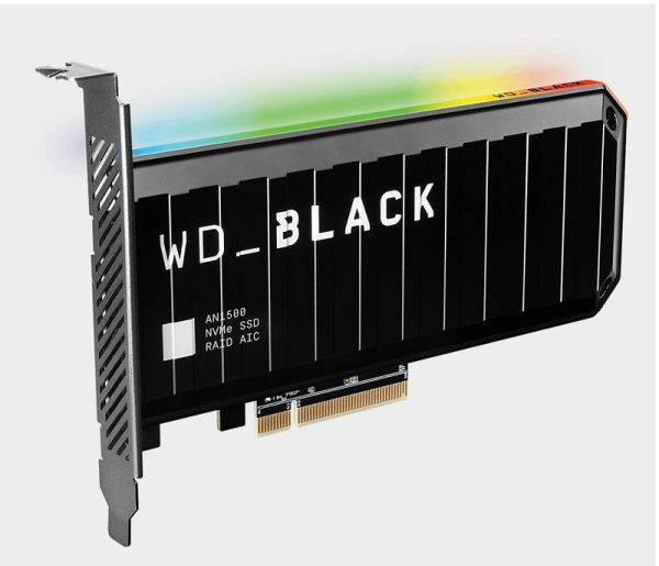 WDS100T1X0L Western Digital Black AN1500 1TB PCI Express NVMe 3.0 Add-in-Card Solid State Drive