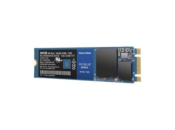 WDS500G1B0C Western Digital Blue SN500 500GB Triple-Level Cell PCI Express NVMe 3.0 x2 3D NAND M.2 2280 Solid State Drive