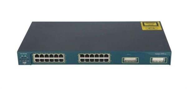 WS-C2950G-24-EI Cisco Catalyst 2950 Series C2950G-24-EI 24 x Ports 10/100Base-TX + 2 x GBIC Ports 1000Base-X Managed Layer 3 1U Rack-mountable Fast Ethernet Network Switch