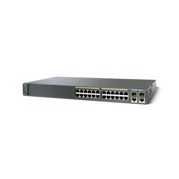 WS-C2960-24TC-L-RF Cisco Catalyst 2960 Series 2960-24T 24 x RJ-45 Ports 10/100Base-TX + 2 x Dual-Personality RJ-45/SFP Ports Layer 2 Managed 1U Rack-Mountable Fast Ethernet Network Switch