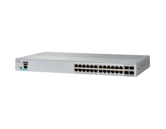 WS-C2960L-24TS-LL Cisco Catalyst 2960-L 24 x Ports 10/100/1000Base-T + 4 x SFP Layer 4 Managed Gigabit Ethernet Network Switch