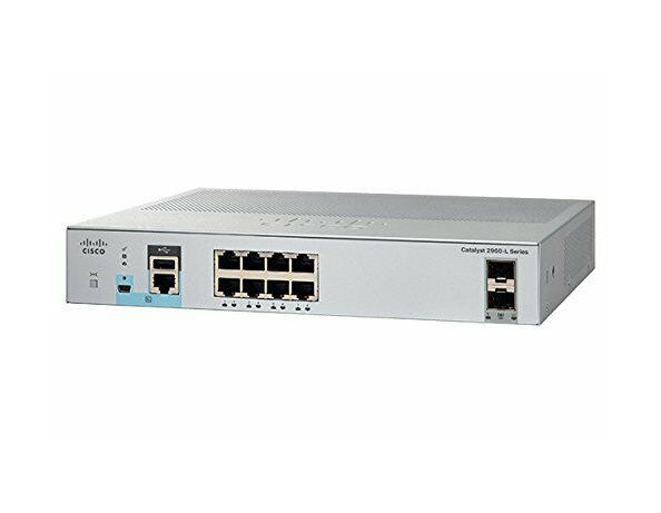 WS-C2960L-8TS-LL Cisco Catalyst C2960L-8TS 8-Ports 10/100/1000Base-TX 2 x 1G SFP Layer 2 Managed Rack-Mountable Gigabit Ethernet Switch