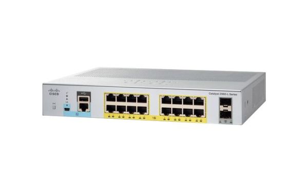 WS-C2960L16PSLL-RF Cisco Catalyst 2960-L Series 16 x Ports PoE+ 10/100/1000Base-T + 4 x SFP Ports Layer 3 Managed 1U Rack-Mountable Gigabit Ethernet Network Switch