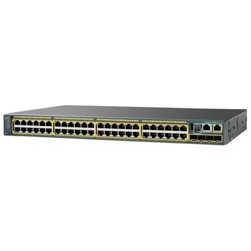 WS-C2960S-F48TS-S Cisco Catalyst 2960-S Series C2960S-F48T 48 x RJ-45 Ports PoE+ 10/100Base-TX + 4 x SFP Ports Layer 2 Managed Rack-mountable Fast Ethernet Network Switch