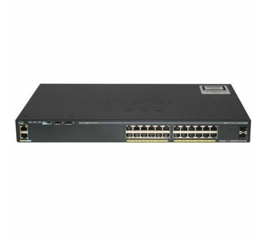 WS-C2960X-24TS-LL Cisco Catalyst 2960-X Series 24 x Ports 10/100/1000Base-T + 2 x Gigabit SFP Layer 2 Managed 1U Rack-Mountable Gigabit Ethernet Network Switch