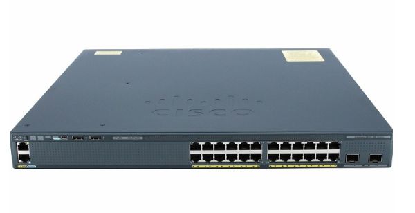 WS-C2960XR-24TD-I Cisco Catalyst 2960-XR Series 24 x Ports 10/100/1000Base-T + 2 x SFP+ Layer 3 Gigabit Ethernet Network Switch