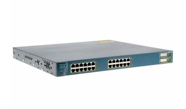 WS-C3550-24PWR-SMI Cisco Catalyst 3550 Series 3550-24PWR 24 x RJ-45 Ports PoE+ 10/100BaseT + 2 x SFP mini-GBIC Ports Layer 4 Managed Rack-mountable Fast Ethernet Network Switch