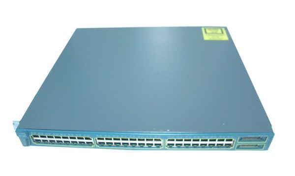 WS-C3550-48-SMI Cisco Catalyst 3550 Series 3550-48 48 x RJ-45 Ports 10/100Base-TX + 2 x GBIC Slots Layer 3 Managed 1U Rack-mountable Stackable Fast Ethernet Network Switch