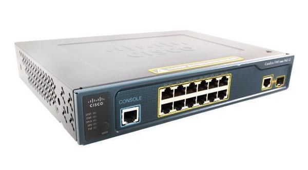 WS-C3560-12PC-S Cisco Catalyst 3560 Series 3560-12P 12 x RJ-45 Ports PoE 10/100Base-TX + 1 x Combo Gigabit SFP Port Layer 2 Managed Rack-mountable Gigabit Ethernet Network Switch