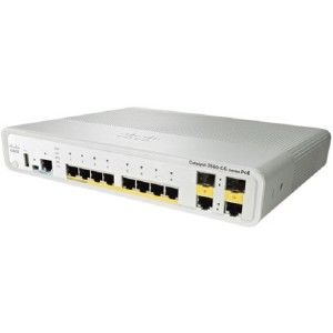 WS-C3560CPD8PTS-RF Cisco Catalyst 3560-C Series 3560CPD-8PT 8 x Ports 1000Base-T + 2 x SFP Ports + 2 x Copper SFP Ports Layer 3 Managed 1U Rack-mountable Gigabit Ethernet Network Switch