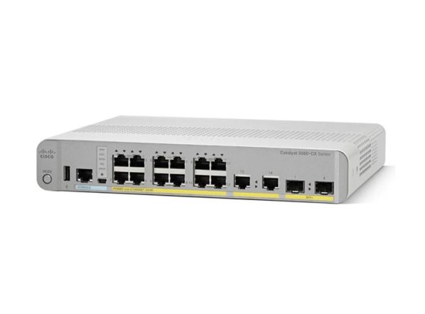 WS-C3560CX-8XPD-S Cisco ONE Catalyst PoE RJ-45 8 x Ports 10/100/1000Base-T + 1G Uplinks Layer 2 Managed Rack Mountable Gigabit Ethernet Switch