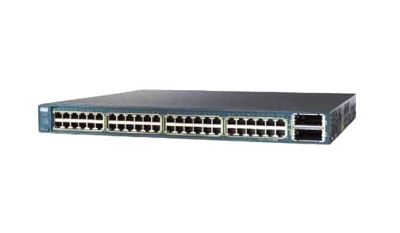 WS-C3560E-48TD-SD Cisco Catalyst 3560E 48 x Ports 10/100/1000Base-T + 4 x SFP Layer 3 Managed Gigabit Ethernet Network Switch