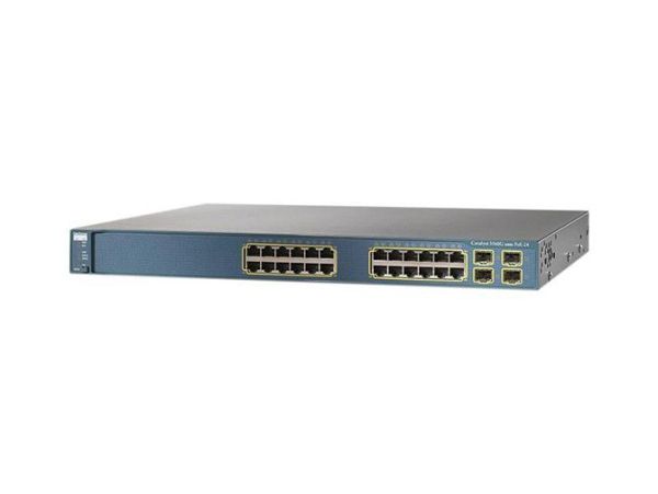 WS-C3560G-24PS-S Cisco Catalyst 3560 24 x RJ-45 Ports PoE 10/100/1000Base-T + 4 SFP Ports Layer 3 Managed Rack-mountable Gigabit Ethernet Network Switch