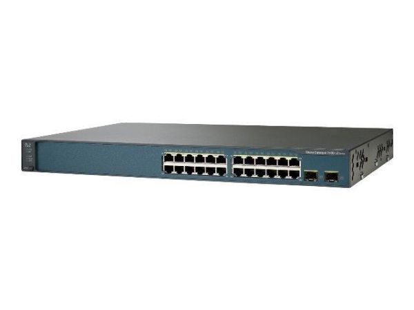 WS-C3560V224PSS Cisco Catalyst 3560V2 Series C3560V2-24P 24 x RJ-45 Ports PoE 10/100Base-TX + 2 x SFP Ports Layer 3 Managed 1U Rack-mountable Fast Ethernet Network Switch