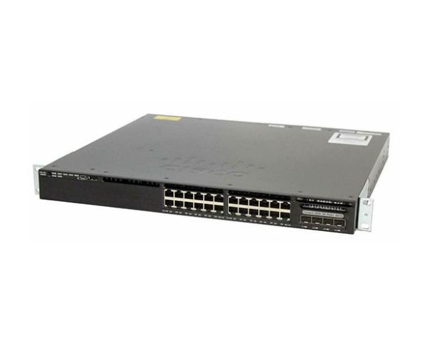 WS-C3650-24PS-L Cisco Catalyst 3650 Series 3650-24P 24 x RJ-45 ports PoE+ 10/100/1000Base-T + 4 x SFP Uplink Ports Layer 3 Managed rack-mountable Gigabit Ethernet Network Switch