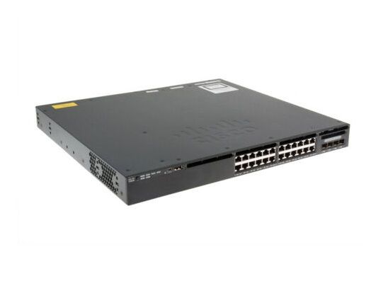 WS-C3650-24TS-S Cisco Catalyst 3650 24 x Ports 10/100/1000Base-T + 4 x SFP Layer 3 Managed Stackable 1U Rack-Mountable Gigabit Ethernet Network Switch