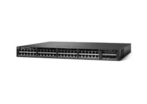 WS-C3650-48FS-L Cisco Catalyst 3650 Series C3650-48F 48 x RJ-45 Ports PoE+ 10/100/1000Base-T + 4 x SFP Uplinks Ports Layer 3 Managed Rack-mountable Gigabit Ethernet Network Switch