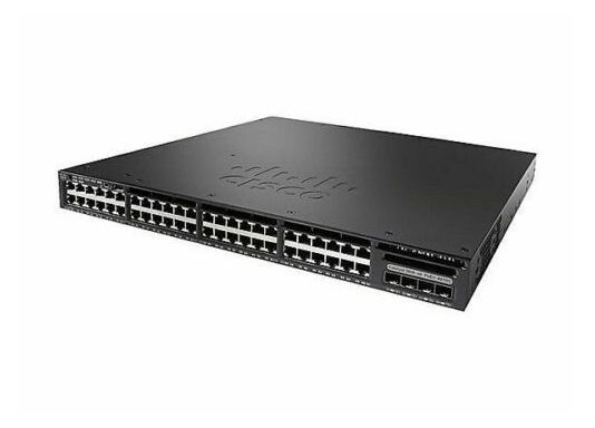 WS-C3650-48PS-E Cisco Catalyst 3650 Series 3650-38PS 48 x RJ-45 Ports PoE+ 10/100/1000Base-T + 4 x SFP Uplink Ports Layer 3 Managed 1U Rack-mountable Gigabit Ethernet Network Switch