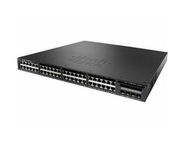 WS-C3650-48PS-L Cisco Catalyst 3650 Series 3650-38PS 48 x RJ-45 Ports PoE+ 10/100/1000Base-T + 4 x SFP Uplink Ports Layer 3 Managed 1U Rack-mountable Gigabit Ethernet Network Switch