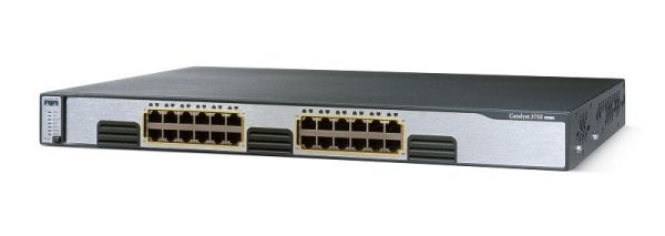 WS-C3750G-24T-E Cisco Catalyst 3750G Series C3750G-24T 24 x RJ-45 Ports 10/100/1000Base-T + 4 x SFP Ports Layer 3 Managed 1U Rack-mountable Gigabit Ethernet Network Switch