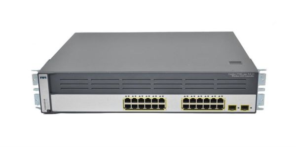 WS-C3750G-24WS-S25 Cisco Catalyst 3750G 24-Ports PoE Manageable Layer3 2U Switch with Integrated Wireless LAN Controller