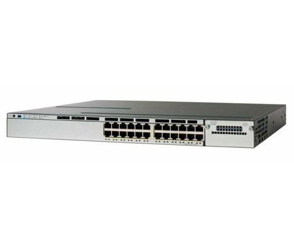 WS-C3750X-24S-S Cisco Catalyst 3750X Series 3750X-24S 24 x SFP Ports 1000Base-X Layer 3 Managed Rack-mountable Gigabit Ethernet Network Switch