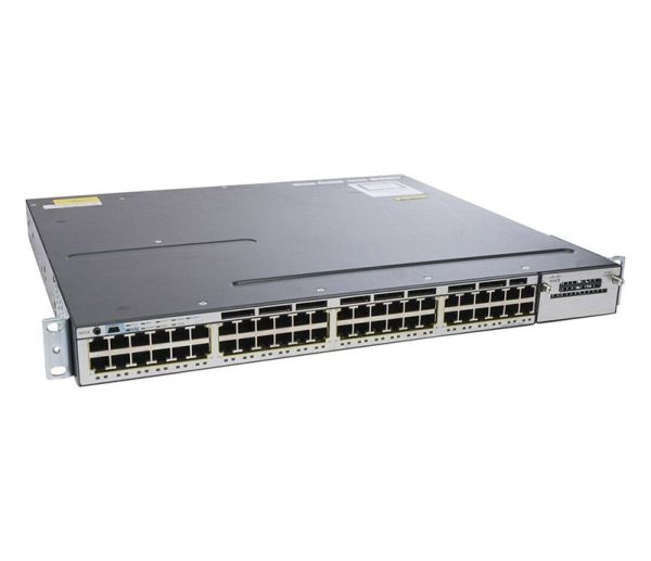 WS-C3750X-48PF-S Cisco Catalyst 3750-X Series PoE+ 48 x Ports 10/100/1000Base-T Layer 2 Managed Gigabit Ethernet Network Switch