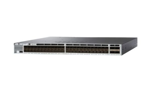 WS-C3850-48XS-S-RF Cisco Catalyst 3850 Series 48 x Ports 10/100/1000Base-T + 4 x QSFP+ Layer 3 Managed Gigabit Ethernet Network Switch