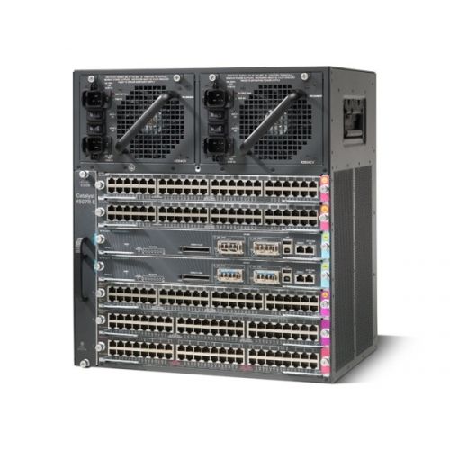 WS-C4507RE+96V+ Cisco Catalyst 4500 Series C4507R 5 x Line Card Slots + 2 x Supervisor Engine Slots 11U Rack-mountable Network Switch Chassis