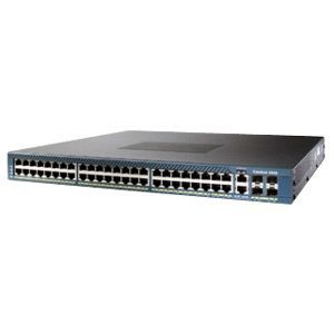 WS-C4948-10GE-S-RF Cisco Catalyst 4900 Series 4948 48 x RJ-45 Ports 10/100/1000Base-T + 4 x SFP Ports Layer 3 Managed Rack-mountable Gigabit Ethernet Network Switch