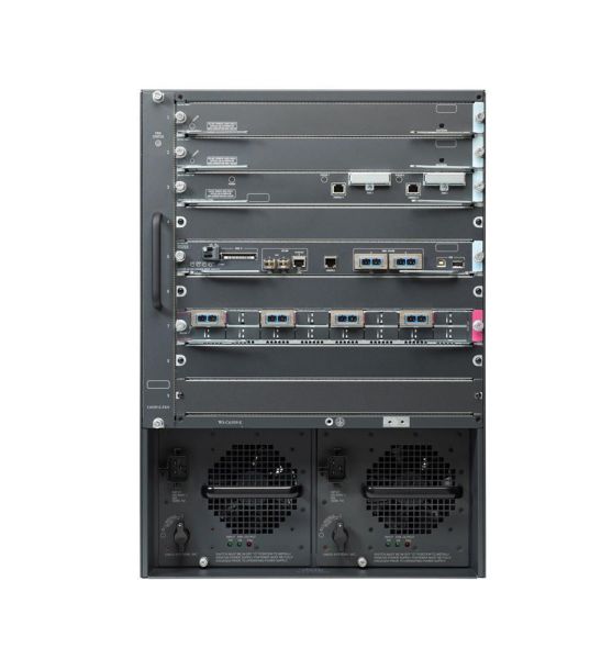 WS-C6509 Cisco Catalyst 6500 Series WS-C6509-E 9 x Expansion Slots 14U Rack-mountable Layer 3 Managed Network Switch Chassis