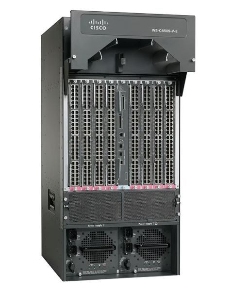 WS-C6509NEB-2500D= Cisco Catalyst 6500 Series 9 x Expansion Slots 14U Rack-mountable Layer 3 Managed Network Switch Chassis