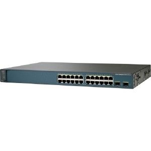 WSC3560V224TSSD-RF Cisco Catalyst 3560V2 Series 3560V2-24T 24 x RJ-45 Ports 10/100Base-TX + 2 x SFP Ports Layer 3 Managed Rack-mountable Fast Ethernet Network Switch