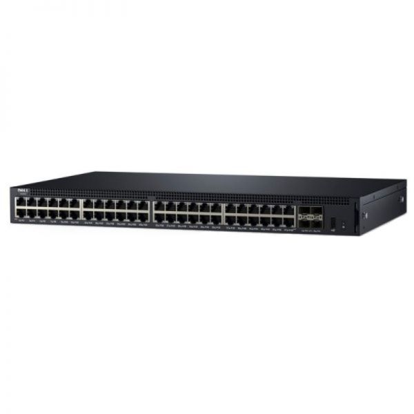 X1052 Dell Networking X1052 48 x Ports 10/100/1000 PoE + 4 x Gigabit SFP+ Managed Rack-Mountable Network Switch