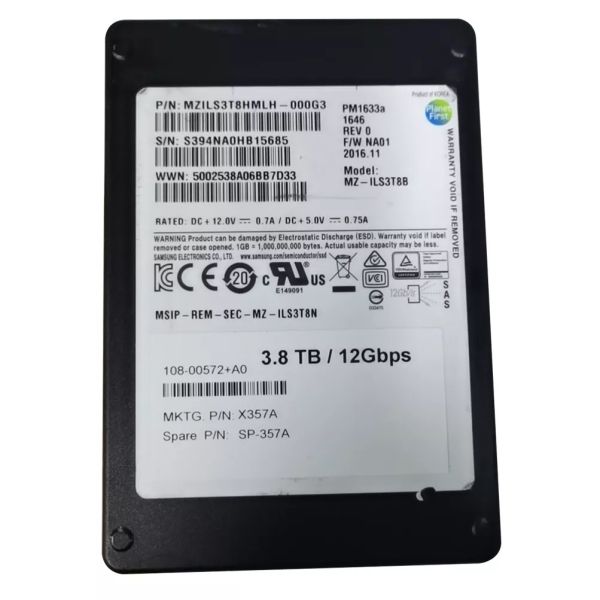 X319A NetApp 7.6TB SAS 12Gb/s Solid State Drive