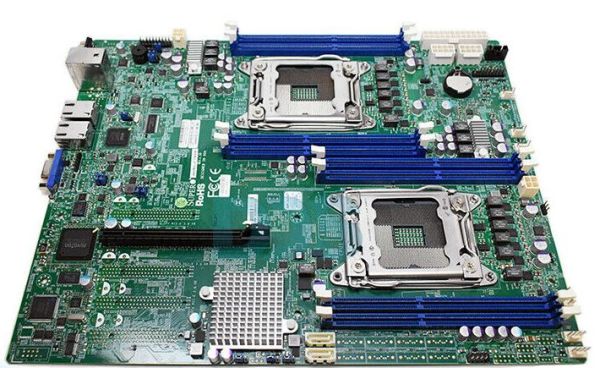 X9DRD-LF-B Supermicro X9DRD-LF Socket LGA2011 Intel C602 Chipset EATX System Board (Motherboard) Supports 2x Xeon E5-2600/E5-2600 v2 Series DDR3 8x DIMM