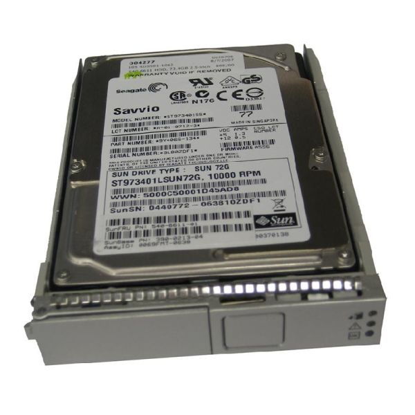 XRB-SS2CD-73G10K Sun 73GB 10000RPM SAS 3Gbps Hot-Pluggable 2.5-inch Internal Hard Drive