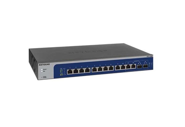 XS512EM Netgear XS512EM 12 x Ports 10GBase-T + 2 x Ports Shared SFP+ Rack-mountable Layer 3 Managed Multi-Gigabit Ethernet Network Switch