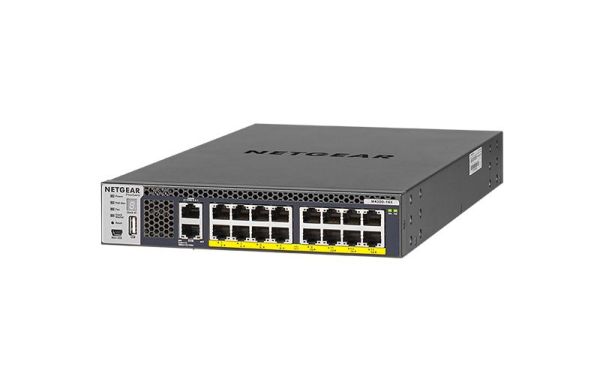 XSM4316PA Netgear Prosafe M4300 Series M4300-16X 16 x RJ-45 Ports PoE+ 10GBase-T Layer 3 Managed 1U Rack-mountable Stackable Gigabit Ethernet Network Switch