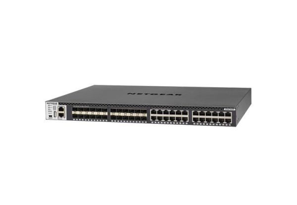 XSM4348S Netgear Prosafe M4300 Series M4300-24X24F 24 x RJ-45 Ports SFP+ 10GBase-T + 24 x SFP+ Ports Layer 3 Managed 1U Rack-mountable Gigabit Ethernet Network Switch